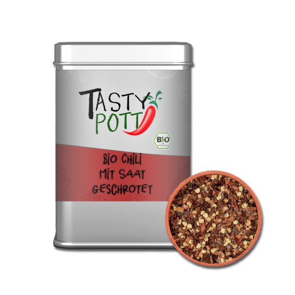 Tasty Pott Bio Chili geschrotet mit Saat 60g