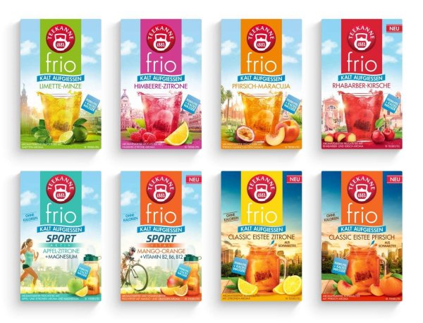 Teekanne FRIO 1er Set 18 Beutel Hochwertig aromatisch Vielfältig