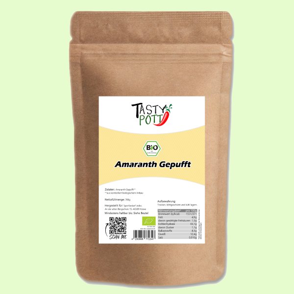 Tasty Pott Bio Amaranth gepufft 700g
