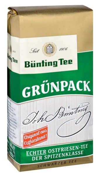 Bünting Tee Grünpack, loser Tee 250g