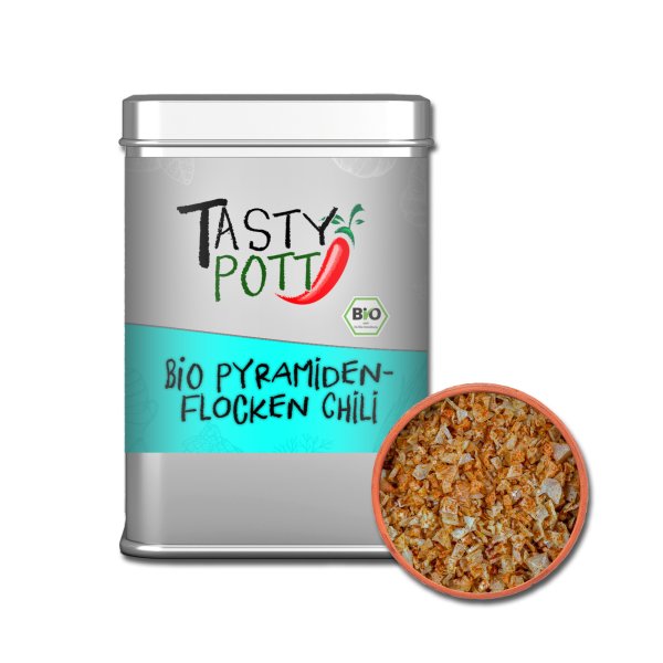 Tasty Pott Bio Pyramidenflocken - Chili - 85g Dose
