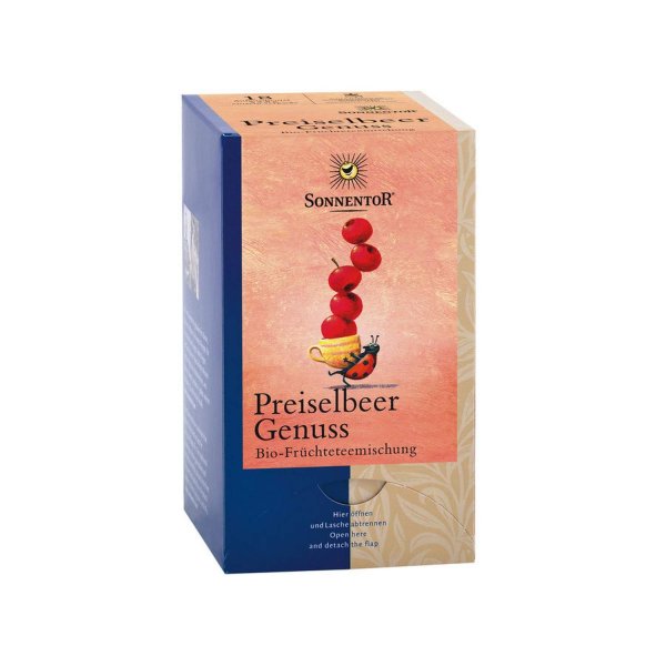 Sonnentor Bio Preiselbeer Genuss Früchtetee (6x40g)