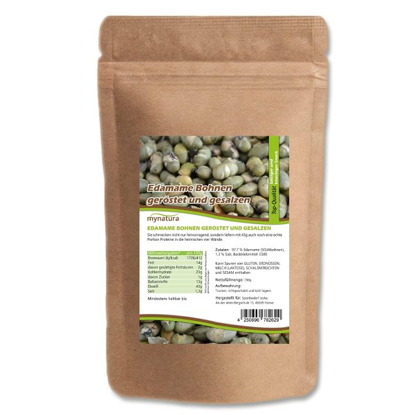 Mynatura Edamame Bohnen geröstet und gesalzen 750g
