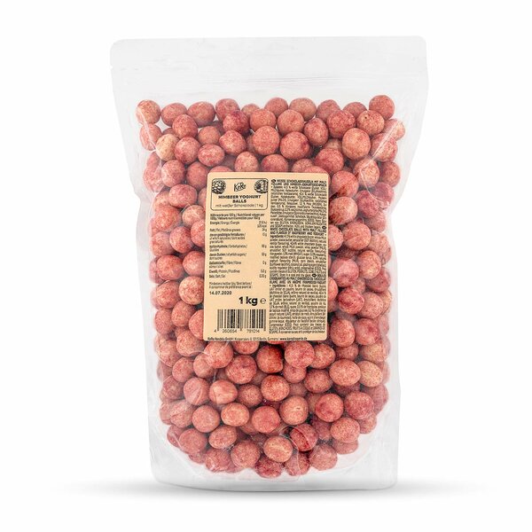 KoRo - Himbeer Yoghurt Balls 1 kg - Knusprig leckerer Snack für Zwischendurch