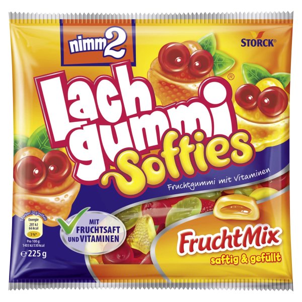 nimm2 Lachgummi Softies FruchtMix – 1 x 225g