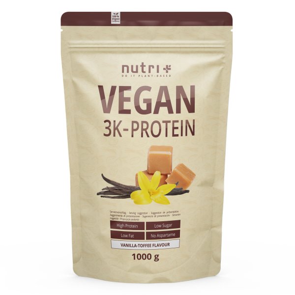 Nutri+ Veganes 3K Eiweißpulver 1000g