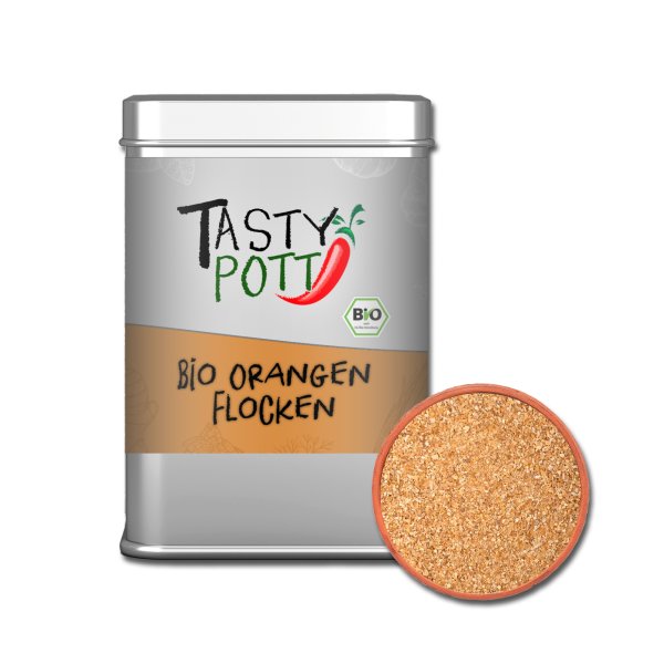 Tasty Pott Bio Oragenflocken (Schale) 100g