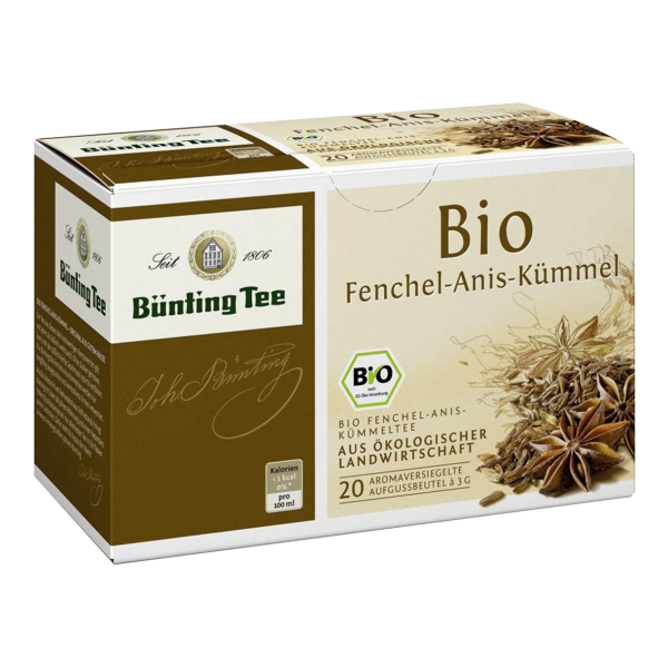 Bünting Tee Bio Fenchel-Anis-Kümmel 60g