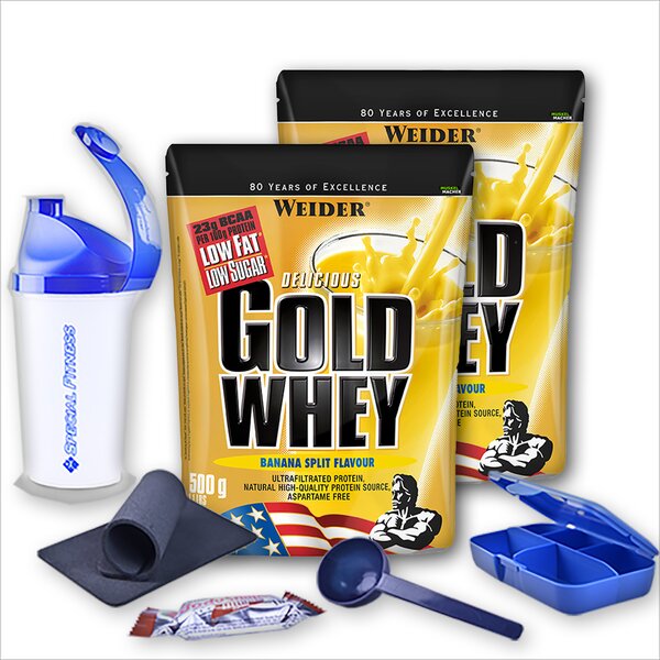 Weider Delicious Gold Whey Protein | 2 x 500g Beutel