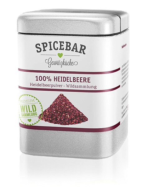 Spicebar Fruchtpulver gefriergetrocknet aus 100% Heidelbeere 50g