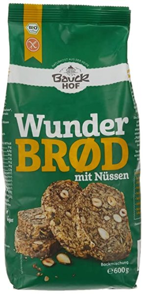 Bauck Bio Wunderbrot Nuss, (2x600g)