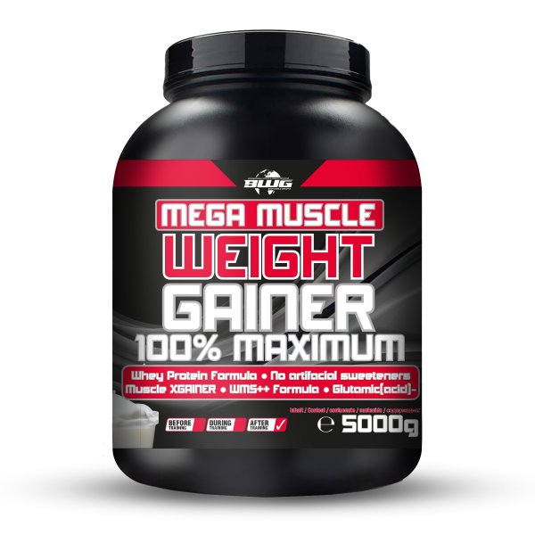 BWG Mega Muscle Weight Gainer 5kg Dose