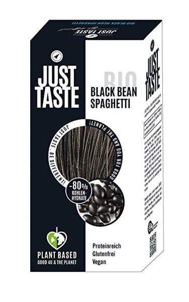 JUST TASTE – Black Bean – Die neue BIO Gemüse Pasta – 250g