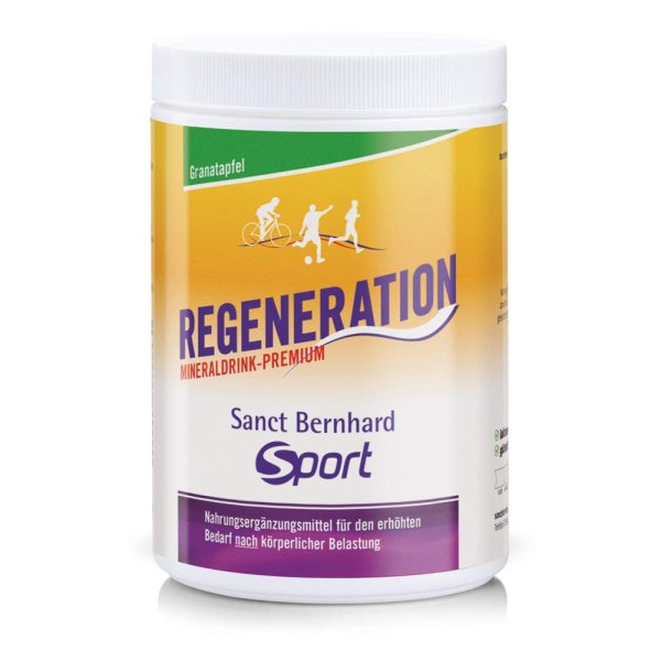 Sanct Bernhard Sport Regeneration Mineraldrink Premium Granatapfel, laktosefrei, glutenfrei,