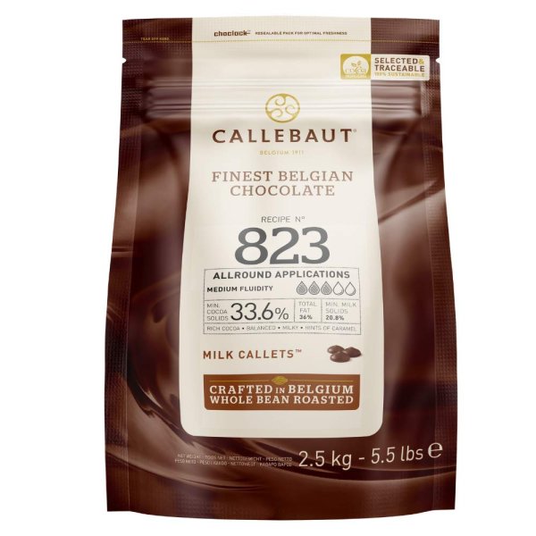 Callebaut, Kuvertüre Callets,Milchschokolade (2,5Kg)