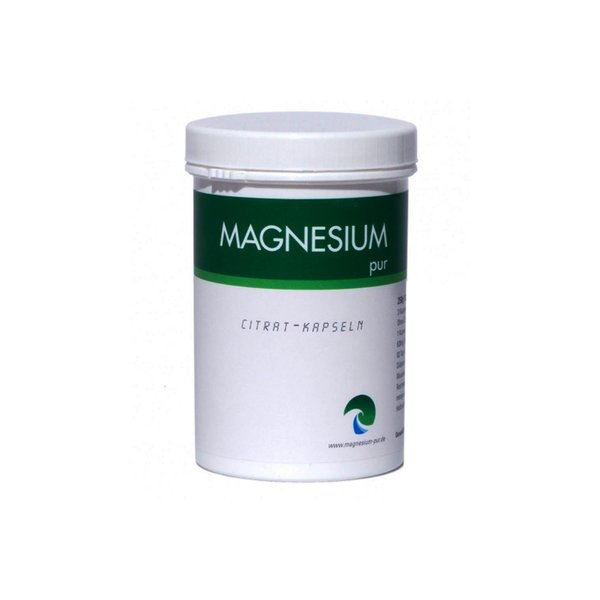 Magnesium Pur 250 Kapseln, Magnesiumcitrat Citrat Vegan