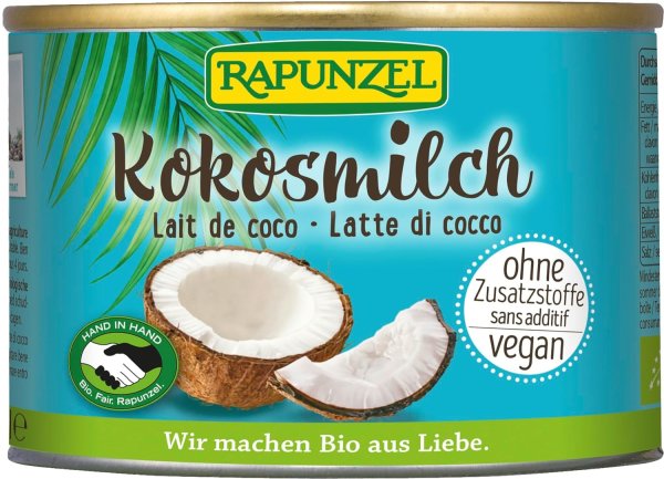 Rapunzel Bio Kokosmilch HIH (2 x 200 ml)