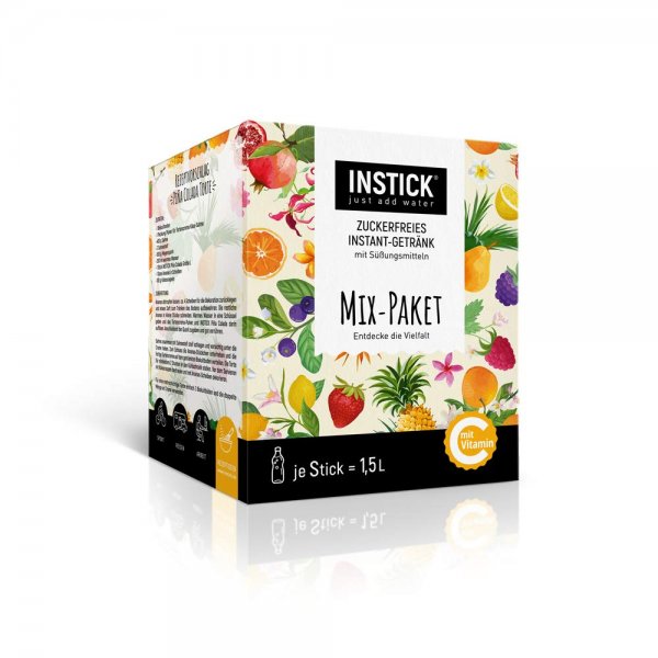 INSTICK - Zuckerfreies Instantgetränk Mix-Paket 46 Sticks