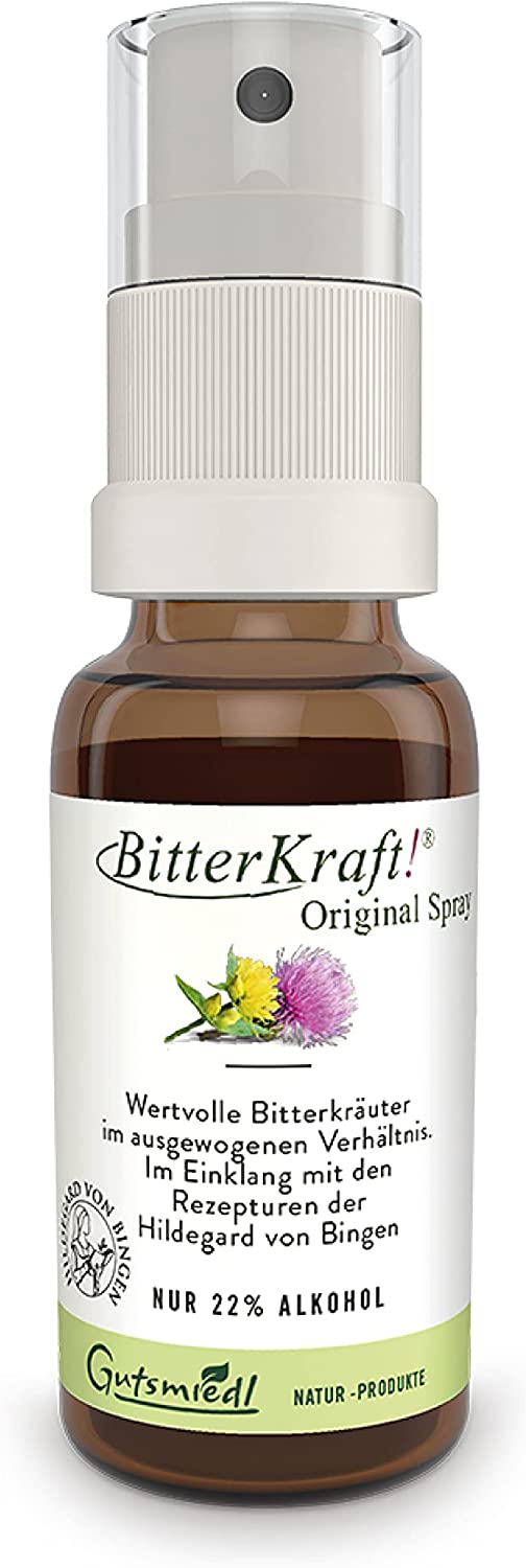 BITTERKRAFT Original Spray BIO Tropfen nach Hildegard von Bingen 20ml, Säfte, Gesundheit