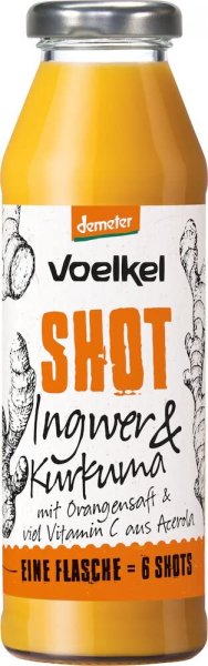 Voelkel Bio Shot Ingwer & Kurkuma EINWEG 280 ml