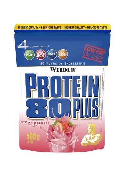 Weider Protein 80 Plus | Whey-Egg-Eiweiß | 2x 500g