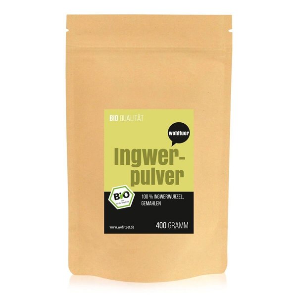 Wohltuer Bio Ingwerpulver 400g Beutel