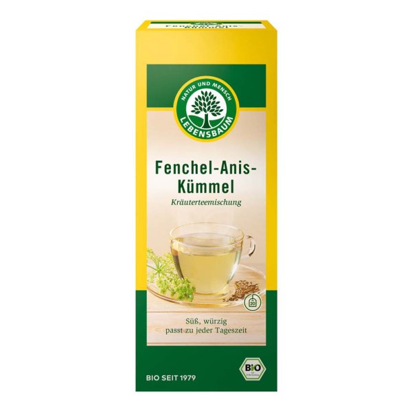 Lebensbaum Fenchel-Anis-Kümmel, Bio Kräutertee-Mischung, Bio-Tee 50g