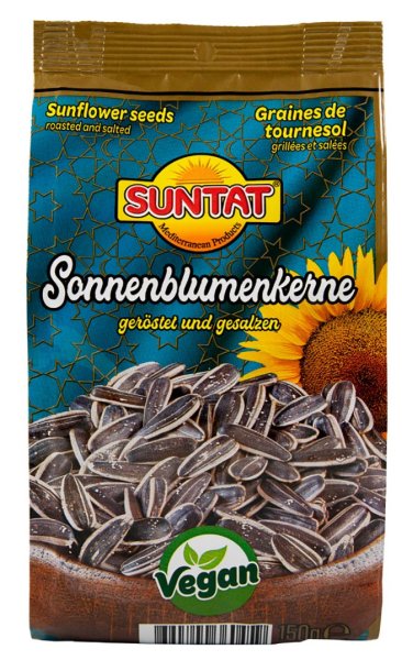 SUNTAT Sonnenblumenkerne geröstet & gesalzen (8x150g)