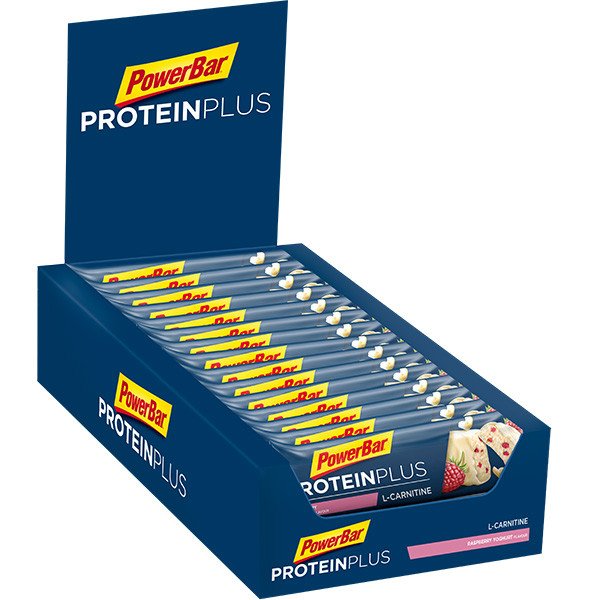 PowerBar Protein Plus + L-Carnitin, 30 Riegel a 35g BOX Himbeere-Joghurt