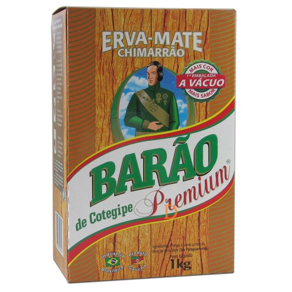 Barao De Cotegipe Premium ungeräuchert für Chimarrao Mate Tee aus Brasilien 1kg