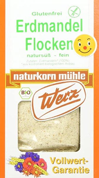 Werz Erdmandel-Flocken glutenfrei 1er Pack (1 x 250 g Packung) - Bio …