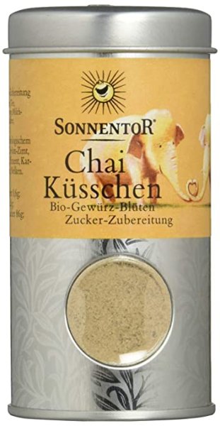 Sonnentor Chai Küsschen Gewürz-Blüten-Zubereitung Streudose, 1er Pack (1 x 70 g) - Bio