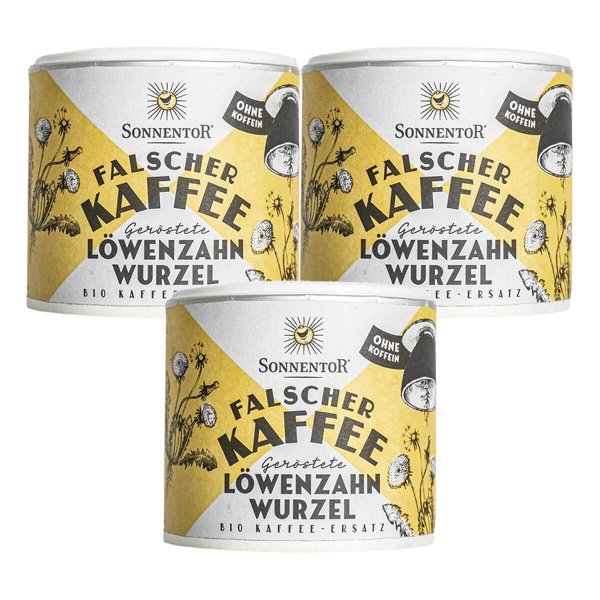 Sonnentor - Löwenzahnwurzel geröstet Falscher Kaffee (3x75g)