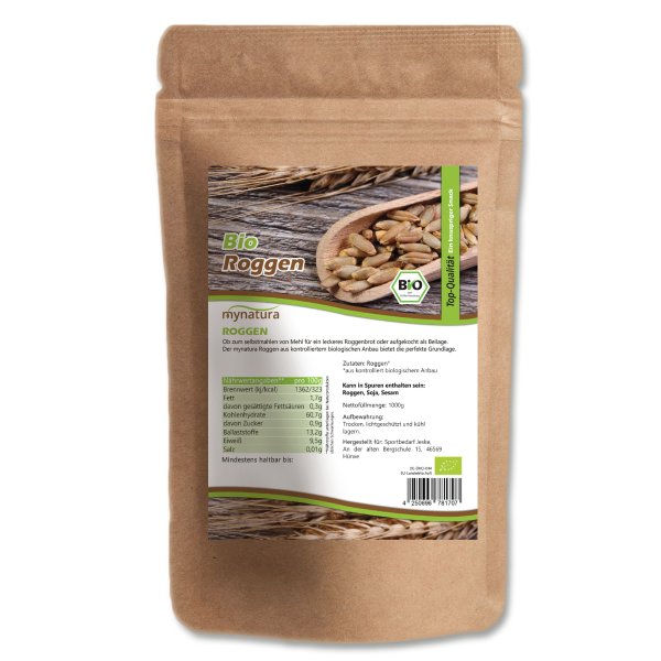 Mynatura Bio Roggen Vollkorn 1Kg