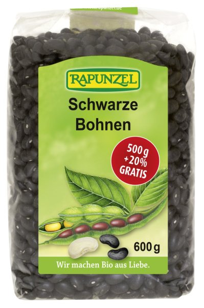 Rapunzel Schwarze Bohnen (2x500g)-Bio