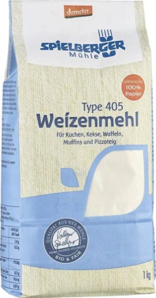 Spielberger Bio Weizenmehl 405 demeter (2x1kg)