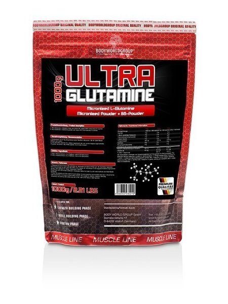 BWG Ultra L-Glutamin, +Vitamin B6 (1000g Beutel)
