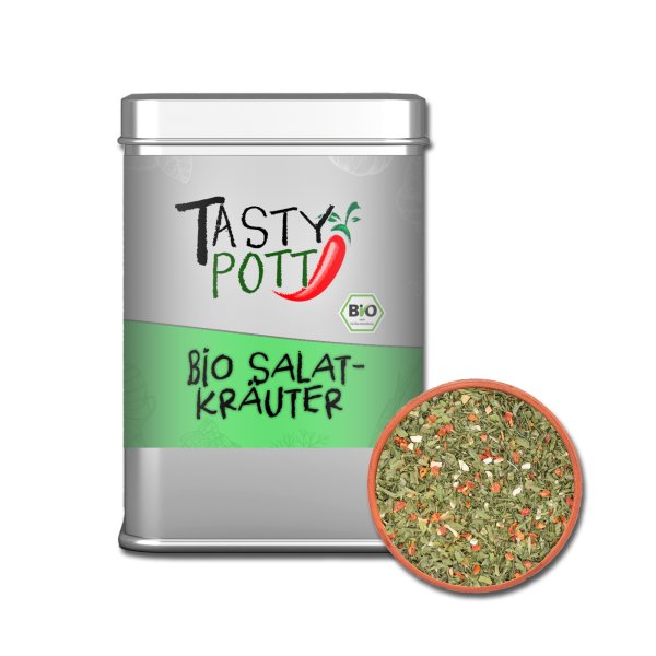 Tasty Pott Bio Salatkräuter Kräutermischungen 50g Dose