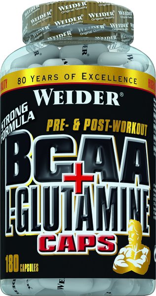 Weider BCAA + Glutamin - 180 Kapseln