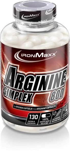 Ironmaxx L-Arginin Simplex 800, 130 Kapseln a 750mg