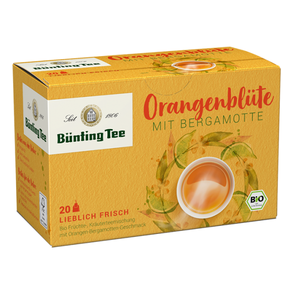 Bünting Tee Bio Orangenblüte mit Bergamotte, 3er Pack