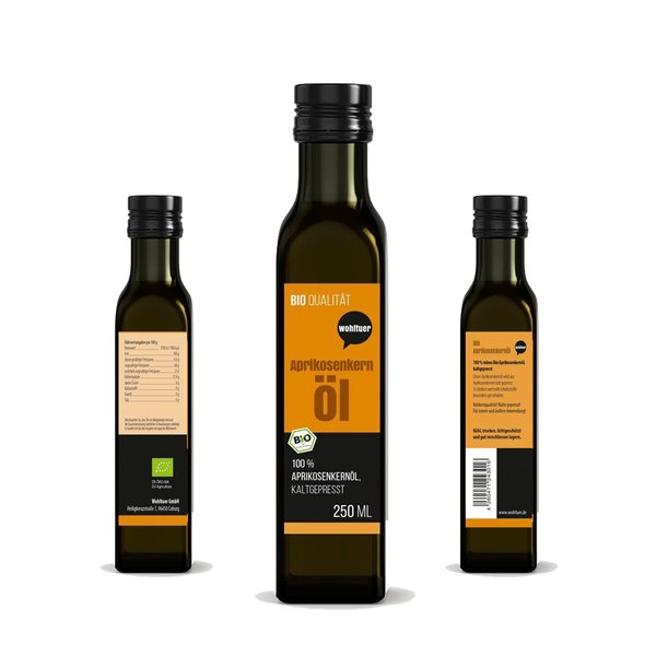 Wohltuer BIO Aprikosenkernöl kaltgepresst 250ml