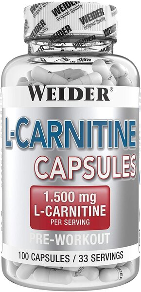Weider, L-Carnitine Capsules, Neutral, 1er Pack (1x 100 Kapseln)