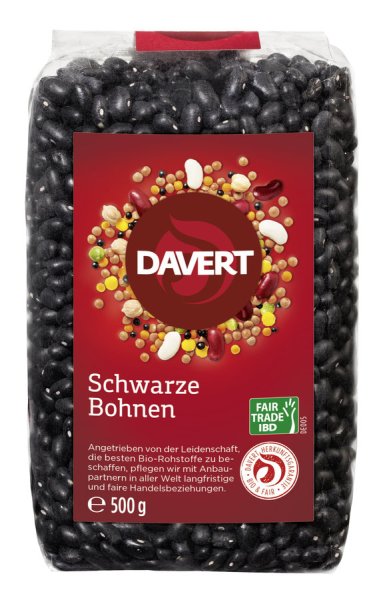 Davert Schwarze Bohnen (4x500g)