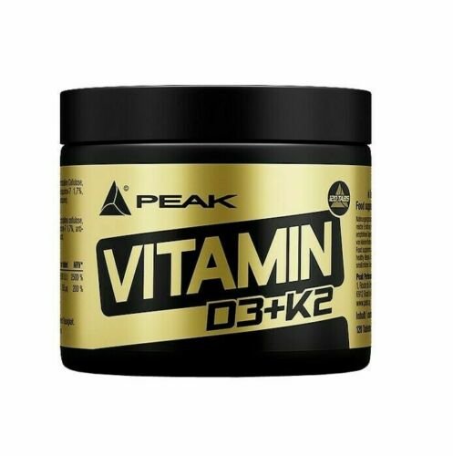 Peak Performance Vitamin D3 + K2, 120 Tabletten