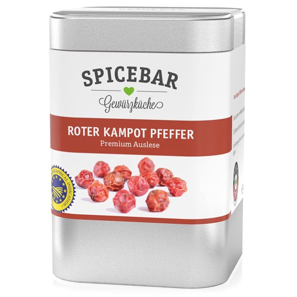 Spicebar Roter Kampot Pfeffer, Premium Auslese aus Kambodscha 60g