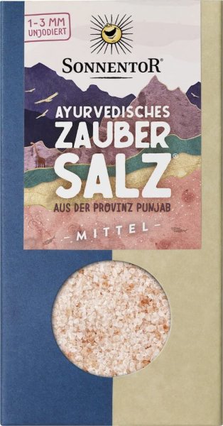 Sonnentor Bio Ayurvedisches Zaubersalz mittel, für Salzmühlen (2x150g)