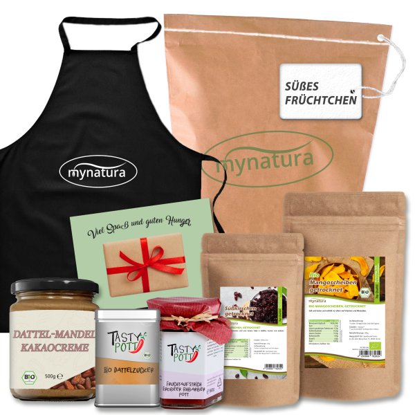 Mynatura süßes Früchtchen - Set mit Produkten zum Backen, Kochen oder fürs Müsli