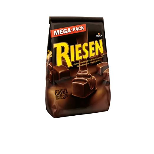 RIESEN – 1 x 900g MEGA-PACK – Bonbons mit Schokokaramell in kräftiger, dunkler Schokolade, 900g