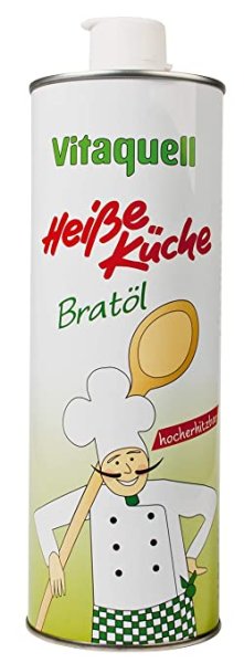 Vitaquell Heiße Küche Bratöl, 1000 ml zum Kochen oder Frittieren